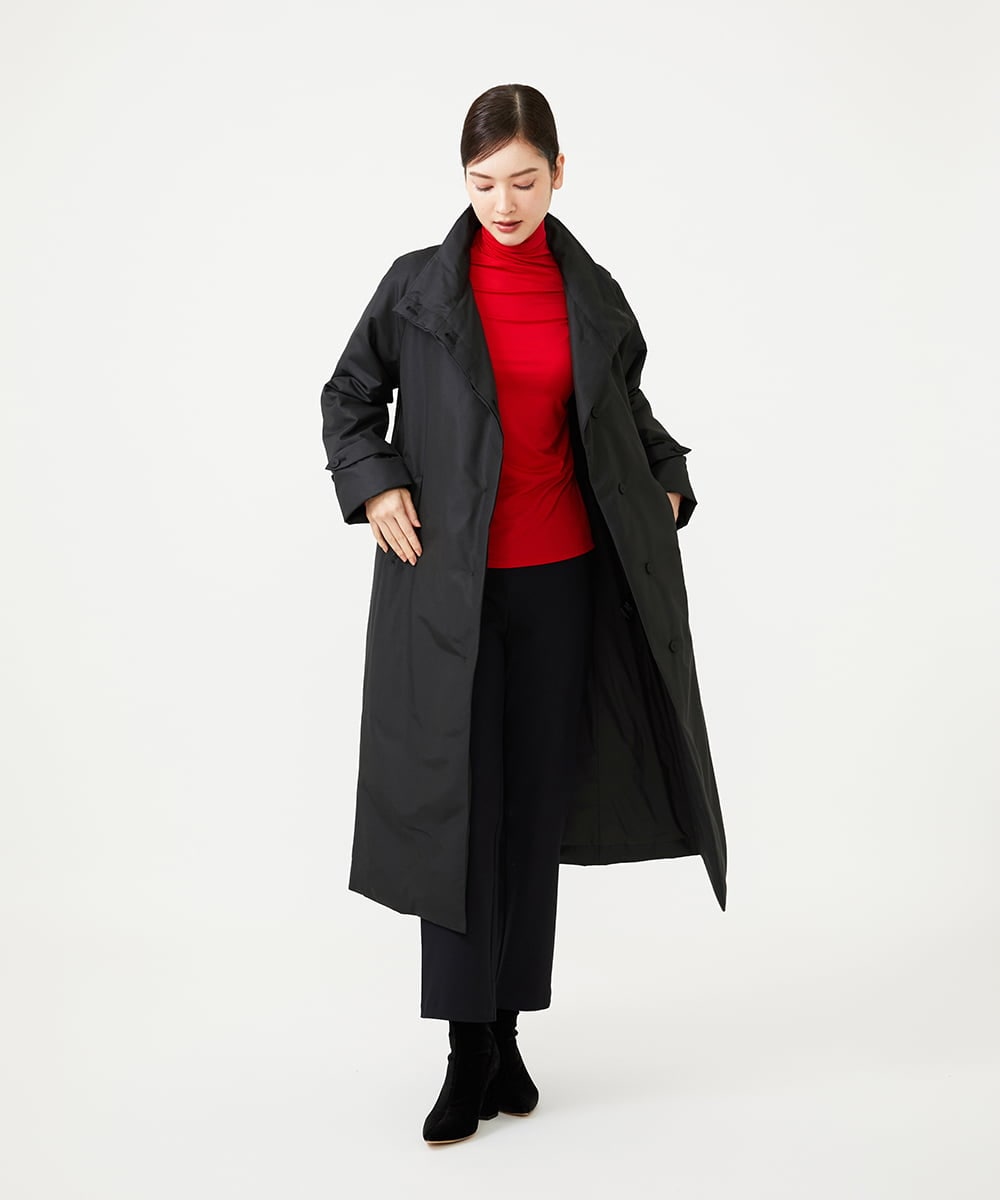 GBUAG21700 Sybilla(シビラ) スタンドカラーダウンコート ブラック