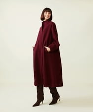 GBUAI09900 Sybilla(シビラ) 【先行予約】デザインスリーブロングコート バーガンディー