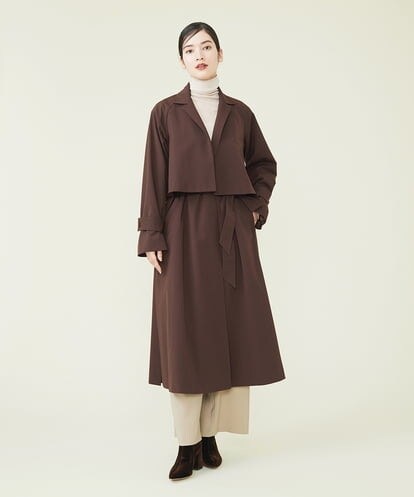 GBUAS02800 Sybilla 3WAYジレトレンチコート