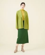 GBUAW14690 Sybilla(シビラ) 【ドラマ着用】ウールリバーハーフコート グリーン