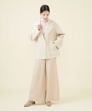 GBUAW14690 Sybilla(シビラ) 【ドラマ着用】ウールリバーハーフコート ベージュ