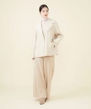 GBUAW14690 Sybilla(シビラ) 【ドラマ着用】ウールリバーハーフコート ベージュ