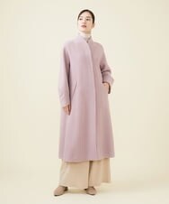 GBUAX18890 Sybilla(シビラ) デザインスリーブウールコート ピンク