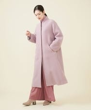 GBUAX18890 Sybilla(シビラ) デザインスリーブウールコート ピンク