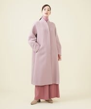 GBUAX18890 Sybilla(シビラ) デザインスリーブウールコート ピンク