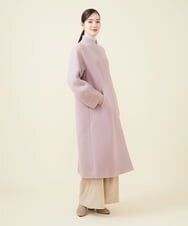 GBUAX18890 Sybilla(シビラ) デザインスリーブウールコート ピンク