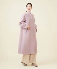 GBUAX18890 Sybilla(シビラ) デザインスリーブウールコート ピンク