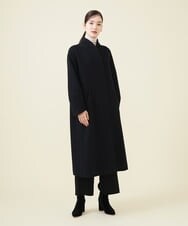 GBUAX18890 Sybilla(シビラ) デザインスリーブウールコート ブラック