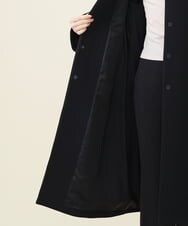 GBUAX18890 Sybilla(シビラ) デザインスリーブウールコート ブラック