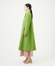 GBUEE29800 Sybilla(シビラ) スタンドカラーAラインコート グリーン