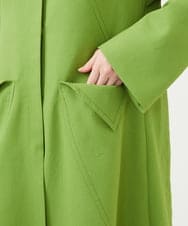 GBUEE29800 Sybilla(シビラ) スタンドカラーAラインコート グリーン