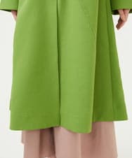 GBUEE29800 Sybilla(シビラ) スタンドカラーAラインコート グリーン