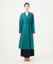 GBUGA02900 Sybilla(シビラ) ワッシャー加工ロングコート グリーン