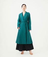 GBUGA02900 Sybilla(シビラ) ワッシャー加工ロングコート グリーン