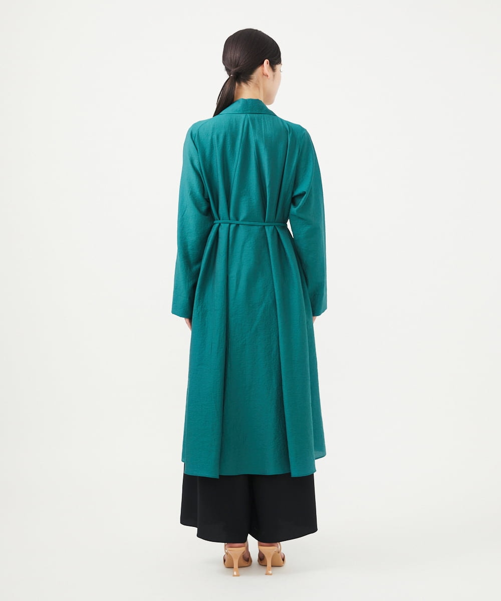 GBUGA02900 Sybilla(シビラ) ワッシャー加工ロングコート グリーン