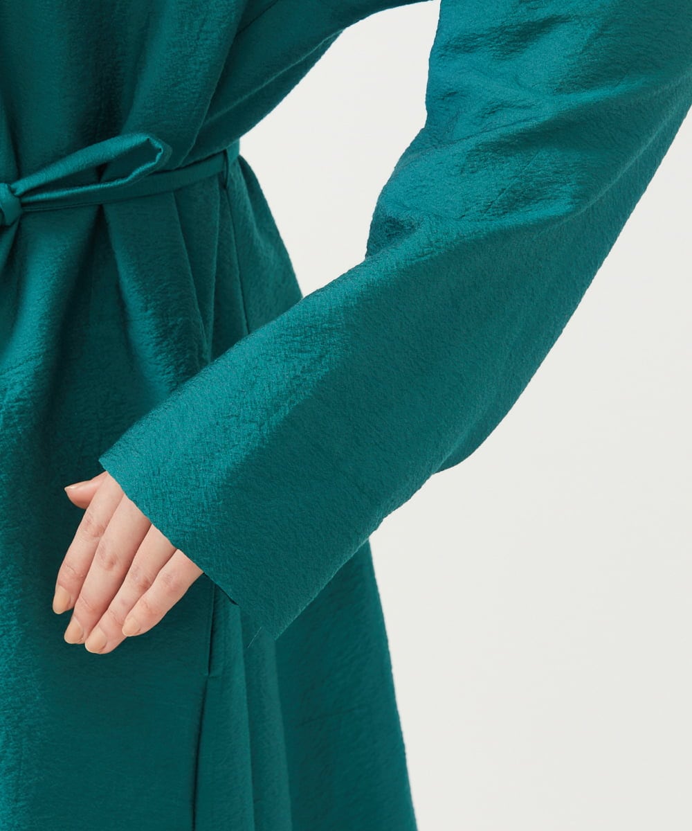 GBUGA02900 Sybilla(シビラ) ワッシャー加工ロングコート グリーン