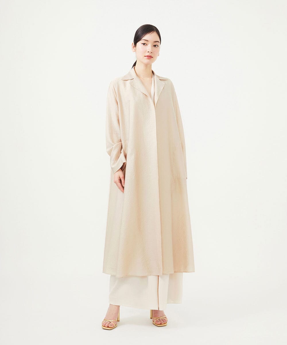 GBUGA02900 Sybilla(シビラ) ワッシャー加工ロングコート ベージュ