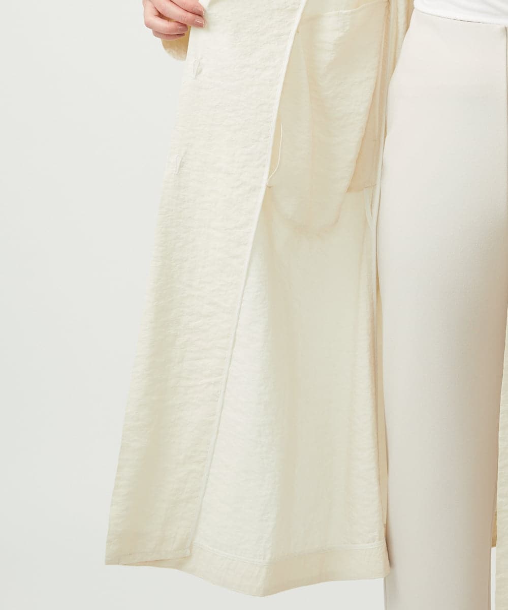 GBUGE05900 Sybilla(シビラ) シルクナイロンロングコート ライトベージュ