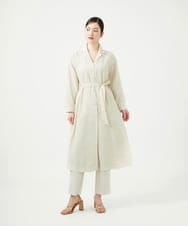 GBUGE05900 Sybilla(シビラ) シルクナイロンロングコート ライトベージュ