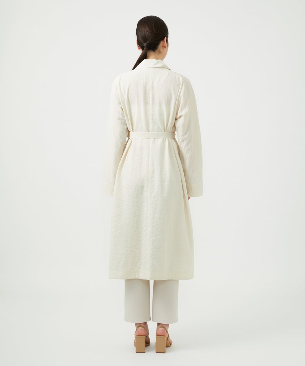 GBUGE05900 Sybilla(シビラ) シルクナイロンロングコート ライトベージュ