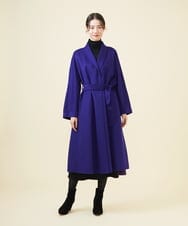 GBUVB02120 Sybilla(シビラ) 【ドラマ着用】ショールカラーリバーコート ブルー