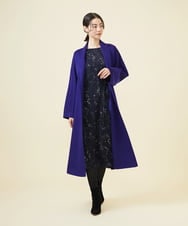 GBUVB02120 Sybilla(シビラ) 【ドラマ着用】ショールカラーリバーコート ブルー