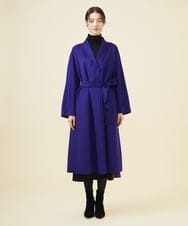 GBUVB02120 Sybilla(シビラ) 【ドラマ着用】ショールカラーリバーコート ブルー