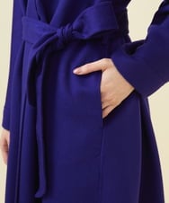 GBUVB02120 Sybilla(シビラ) 【ドラマ着用】ショールカラーリバーコート ブルー