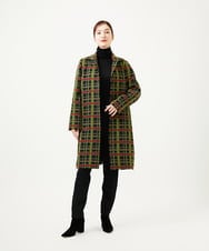 GBUVE01120 Sybilla(シビラ) ロービングチェックコート ブラック系