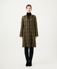 GBUVE01120 Sybilla(シビラ) ロービングチェックコート ブラック系