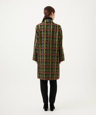 GBUVE01120 Sybilla(シビラ) ロービングチェックコート ブラック系
