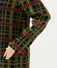 GBUVE01120 Sybilla(シビラ) ロービングチェックコート ブラック系
