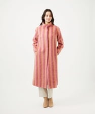 GBUVF01130 Sybilla(シビラ) モヘヤストライプコート ピンク系