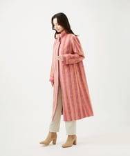 GBUVF01130 Sybilla(シビラ) モヘヤストライプコート ピンク系