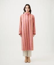 GBUVF01130 Sybilla(シビラ) モヘヤストライプコート ピンク系