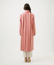 GBUVF01130 Sybilla(シビラ) モヘヤストライプコート ピンク系