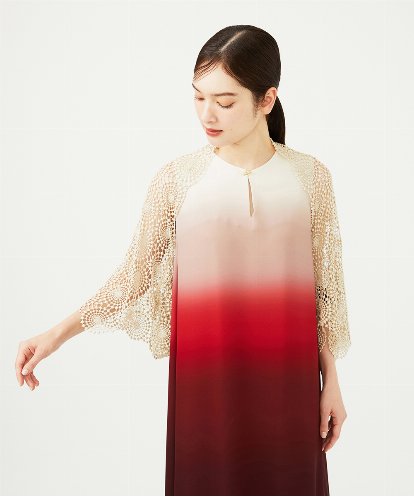 GDBAD05430 Sybilla サークルラメレースボレロ