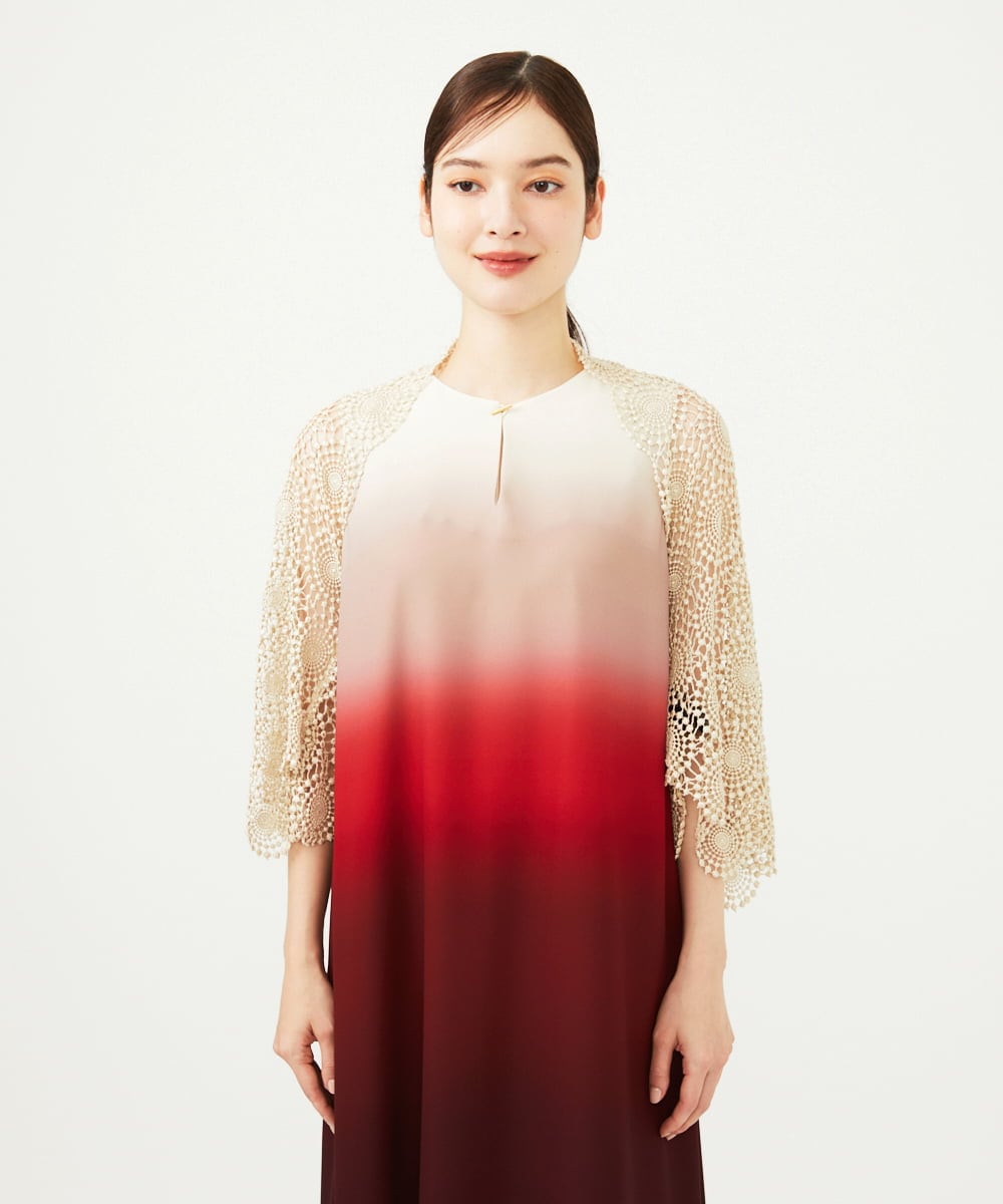 GDBAF05430 Sybilla(シビラ) サークルラメレースボレロ ゴールド