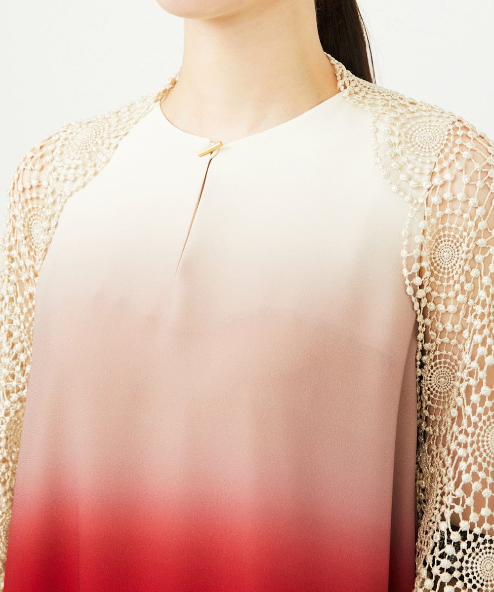 GDBAF05430 Sybilla(シビラ) サークルラメレースボレロ ゴールド