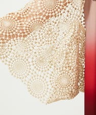 GDBAF05430 Sybilla(シビラ) サークルラメレースボレロ ゴールド