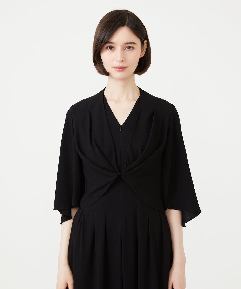 GDBAG04290 Sybilla(シビラ) タックデザインボレロ ブラック