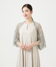 GDBAG05430 Sybilla(シビラ) サークルラメレースボレロ ダークシルバー