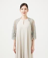 GDBAG05430 Sybilla(シビラ) サークルラメレースボレロ ダークシルバー