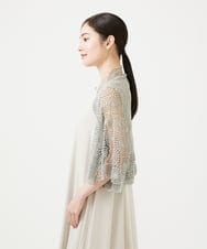 GDBAG05430 Sybilla(シビラ) サークルラメレースボレロ ダークシルバー