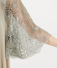 GDBAG05430 Sybilla(シビラ) サークルラメレースボレロ ダークシルバー