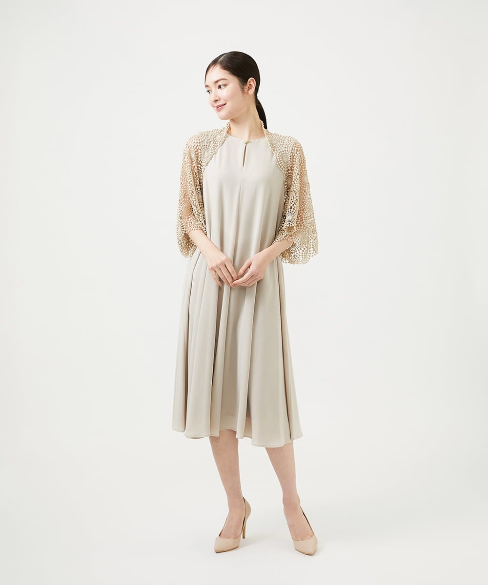 GDBAG05430 Sybilla(シビラ) サークルラメレースボレロ ゴールド