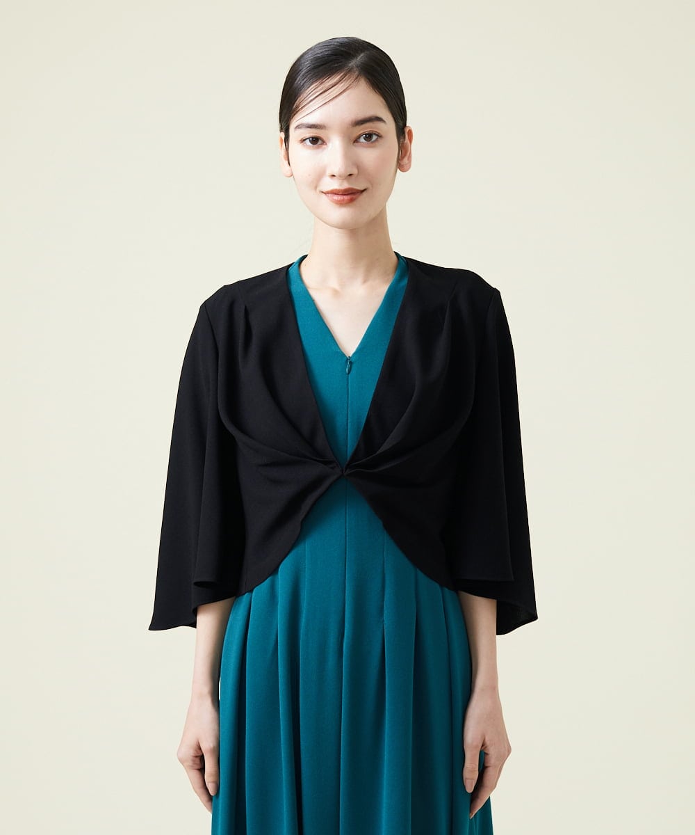 GDBAS04290 Sybilla(シビラ) タックデザインボレロ ブラック