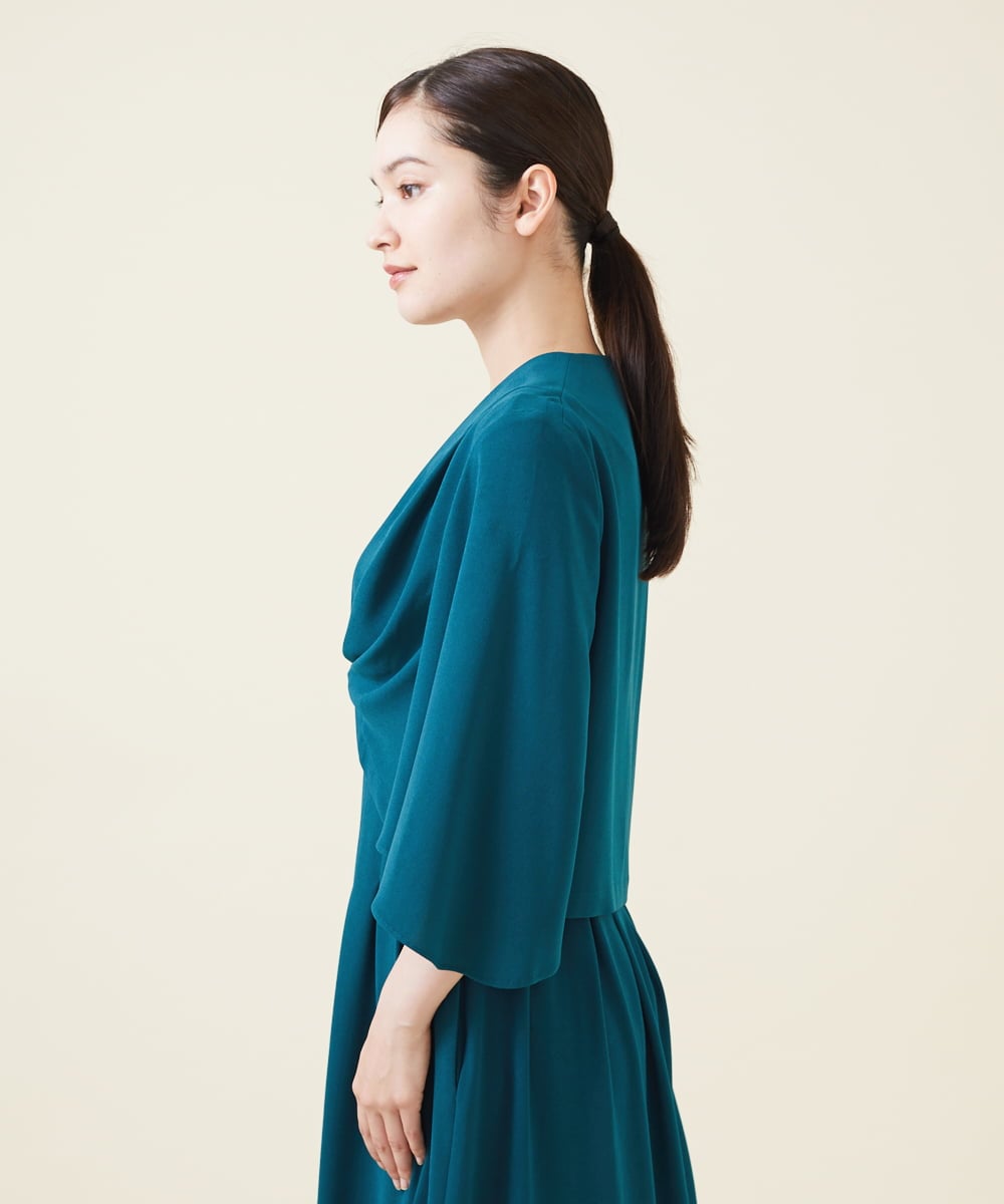 GDBAV04290 Sybilla(シビラ) タックデザインボレロ グリーン