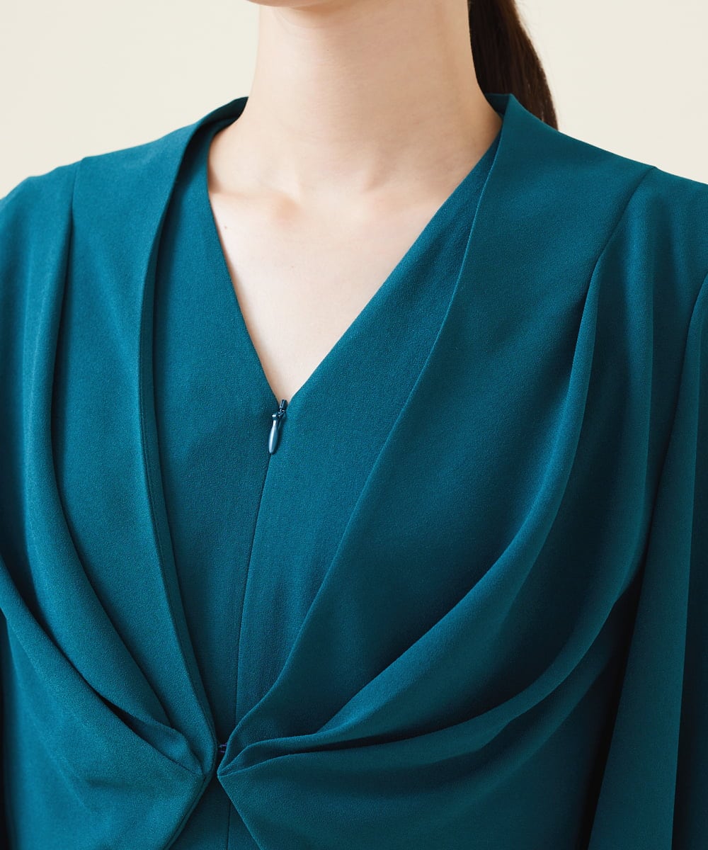 GDBAV04290 Sybilla(シビラ) タックデザインボレロ グリーン