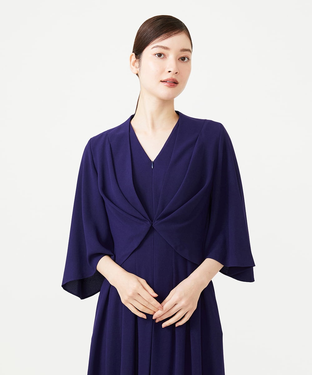 GDBCG02290 Sybilla(シビラ) タックデザインボレロ ネイビー